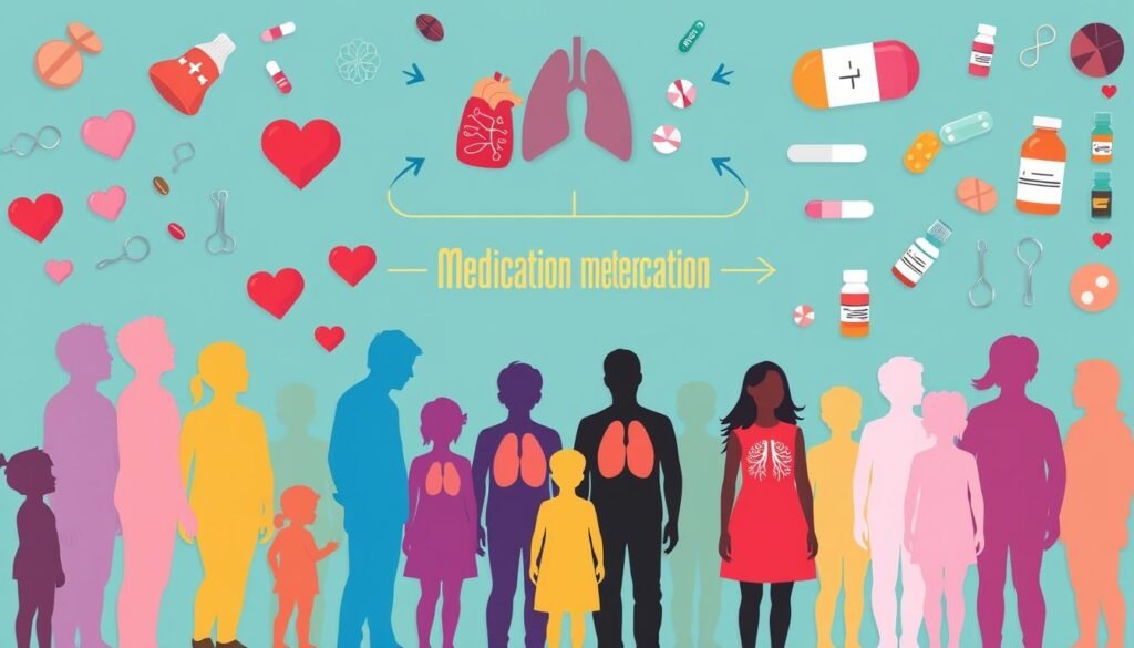 Factors influencing medication side effects: age, health status, drug interactions, dosage considerations